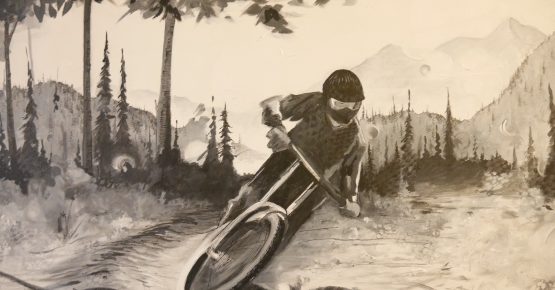 Mountain Biker at Red Mountain by Scott Dickson